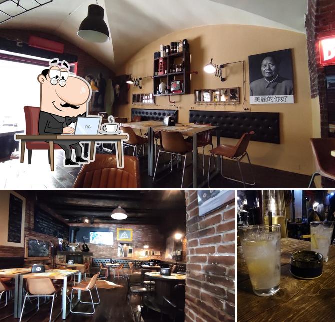 La immagine della interni e bevanda di Vecchio Mattatoio Tabacchi ristorante pizzeria