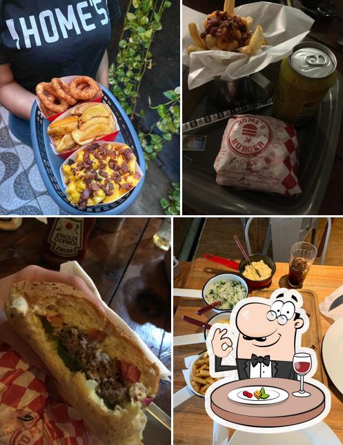 Comida em Home's Burger
