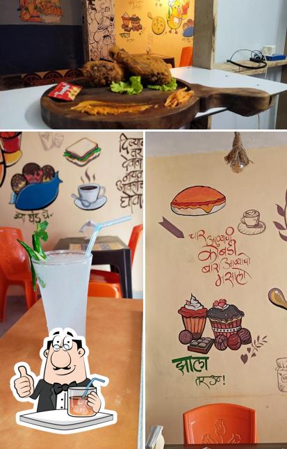 Take a look at the photo displaying drink and food at GOLU'S CAFE