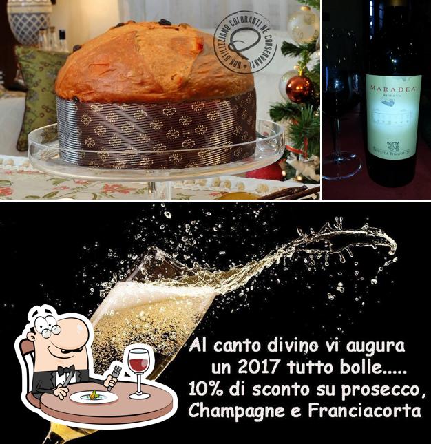 Guarda la foto che raffigura la cibo e vino di Al Canto divino