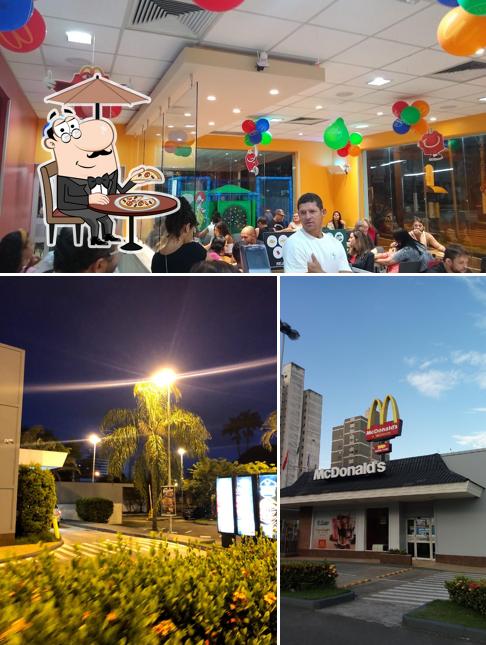 O exterior do McDonald's