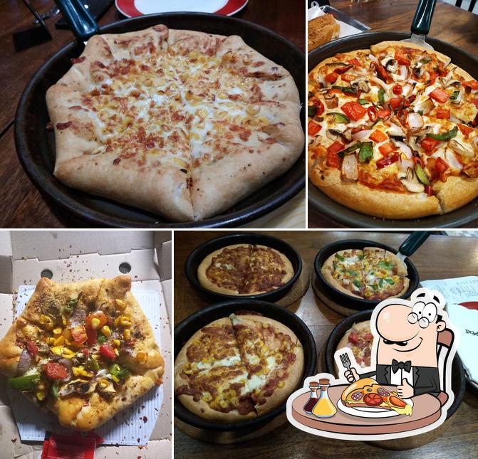 At Pizza Hut, you can enjoy pizza