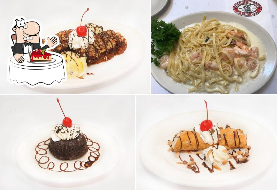 Frankie, Johnnie & Luigi Too! provides a range of desserts