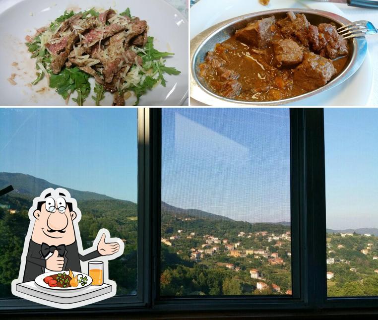 La cibo e interni del ristorante