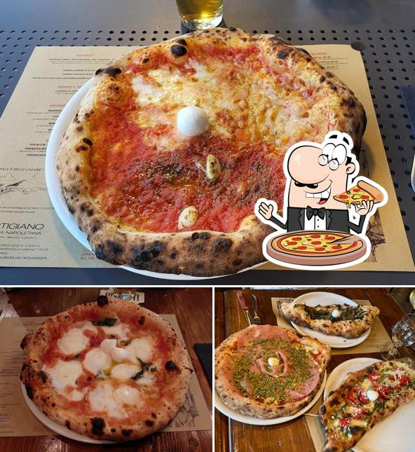 A Artigiano Pizzeria Napoletana Brugg-Windisch, puoi assaggiare una bella pizza