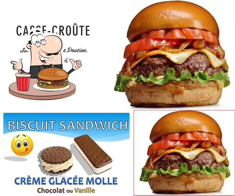 Essayez un hamburger à La Fringale Casse-croûte et Crèmerie