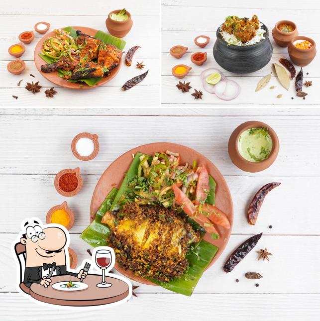 This is the picture showing food and beverage at Mom's Biryani