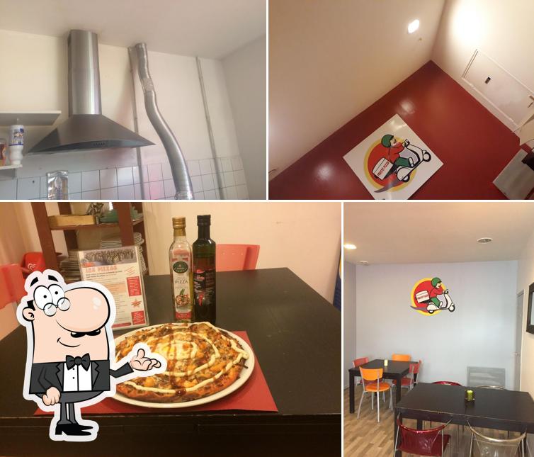 Voici la photo affichant la intérieur et table à manger sur Presto Pizza