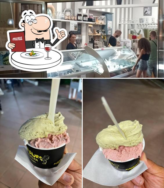 Questa è la immagine che mostra la cibo e interni di Bar Gelateria Da Mauro