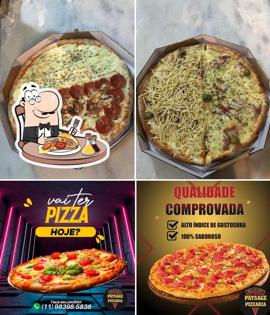 Consiga pizza no Paysage pizzaria