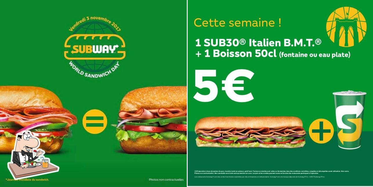 Nourriture à Subway