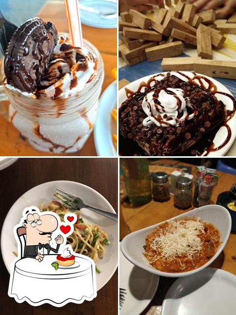 Cafe LPL serves a number of sweet dishes