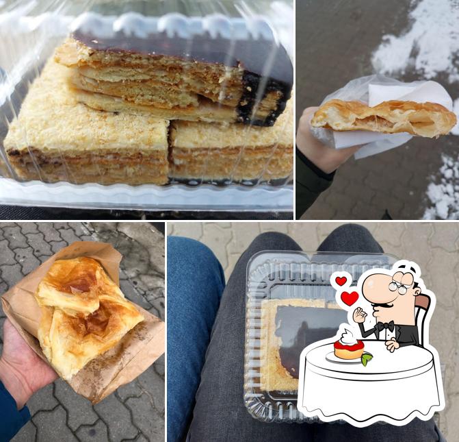 Czebureki serves a selection of sweet dishes