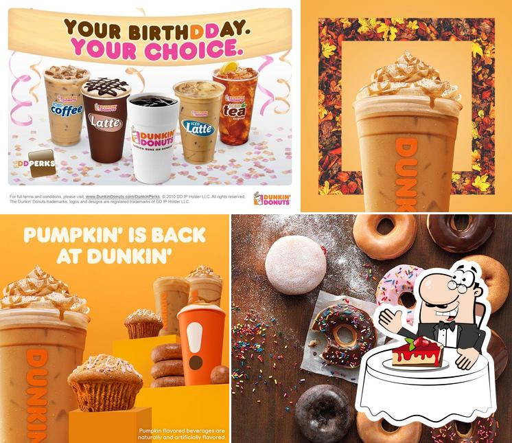 Dunkin' offers a number of sweet dishes