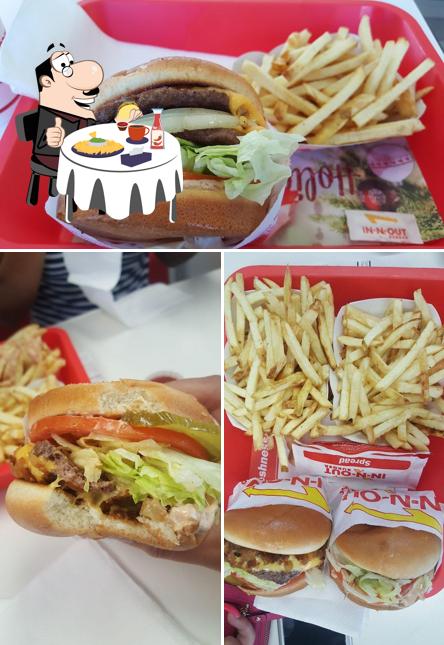 Order a burger at In-N-Out Burger