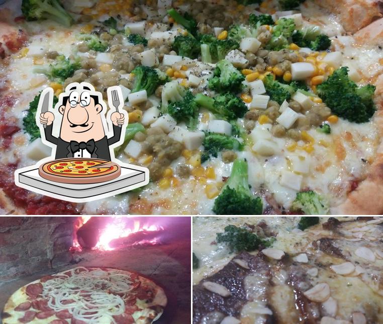 Escolha diferentes tipos de pizza