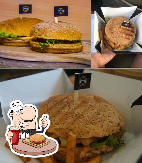 Order a burger at FoodieBox