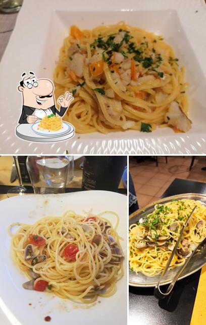 Spaghetti alla carbonara al L'Orchidea