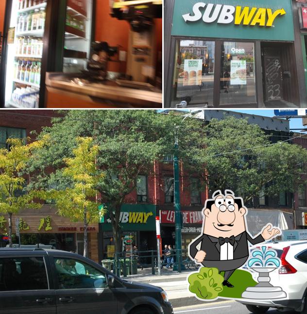 Jetez un coup d’œil à quoi ressemble Subway à l'extérieur