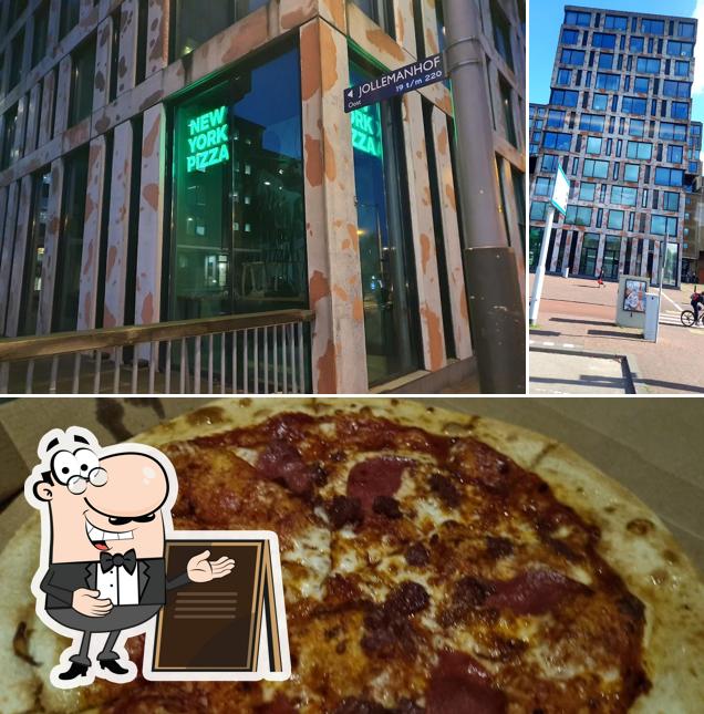 Внешнее оформление и пицца в New York Pizza