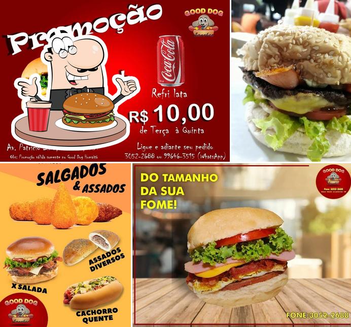 Consiga um hambúrguer no Good Dog Lanches Humaitá