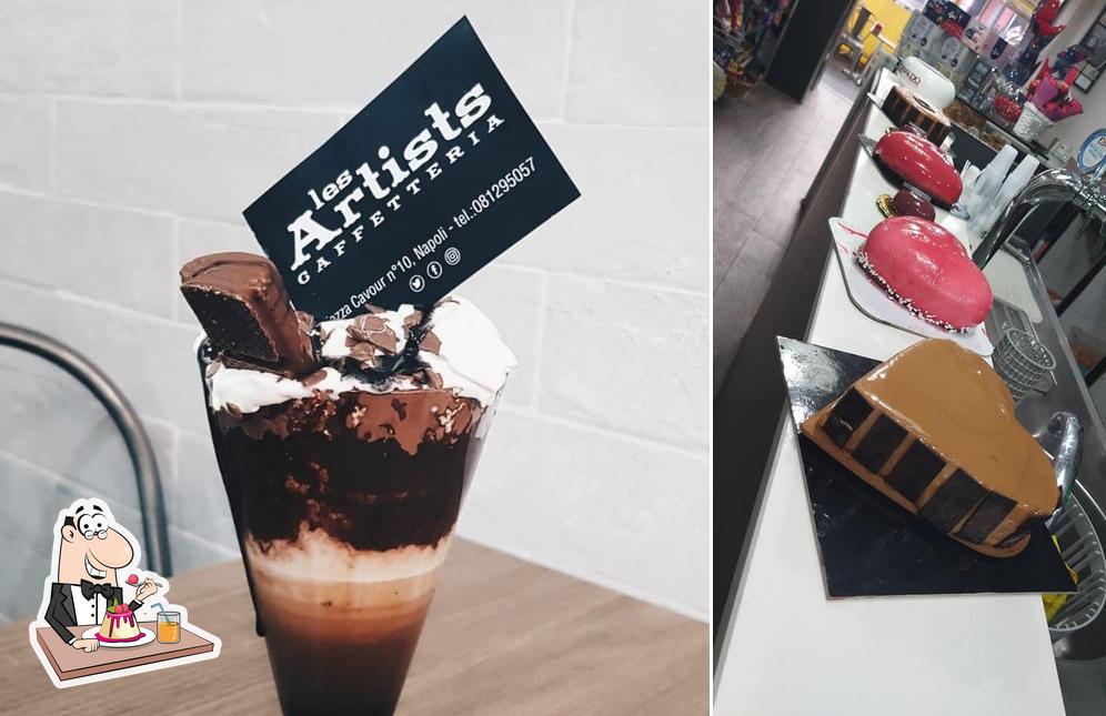 Bar Lesartistcafè offre un'ampia varietà di dessert