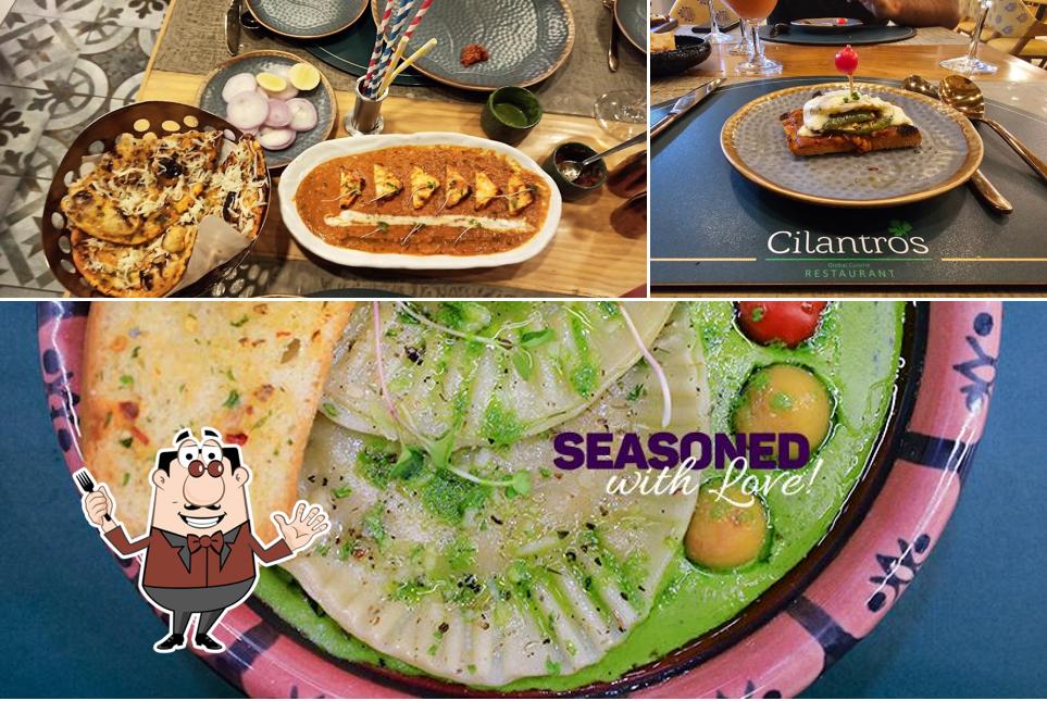 Food at Cilantro's Global Cuisine Restaurant