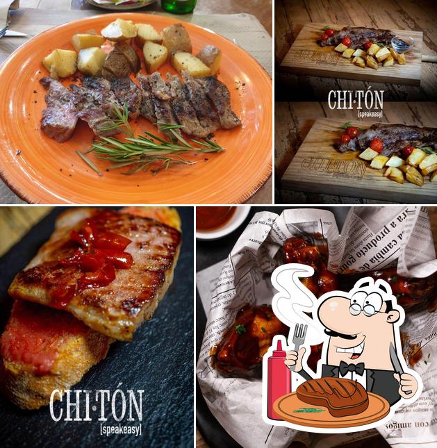 Мясные блюда предлагают в "Bar Chitón"