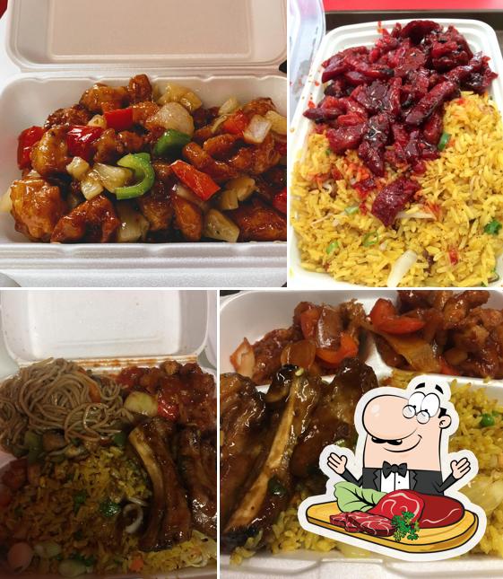 BlackPanda Express Chinese Take-Out serves meat dishes