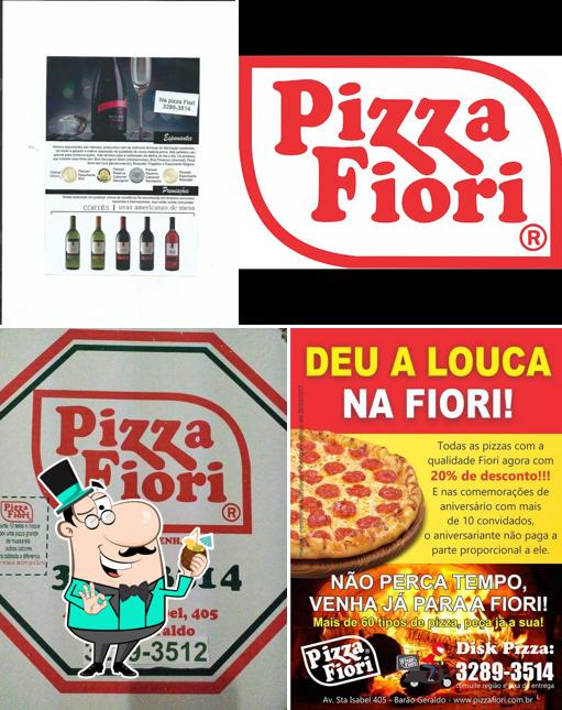 O Pizza Fiori serve álcool