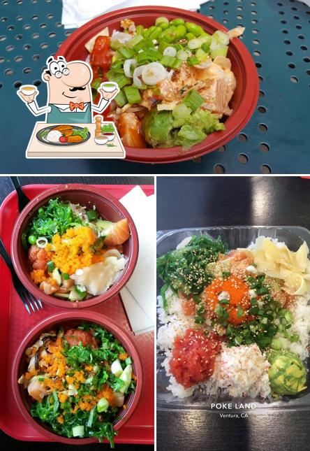 Poke Land, 1780 S Victoria Ave in Ventura Restaurant menu and reviews