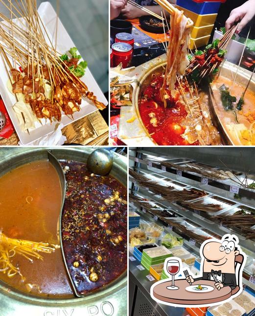 Meals at 六婆串串自助火锅SixPo Chuanchuan Hotpot Buffet