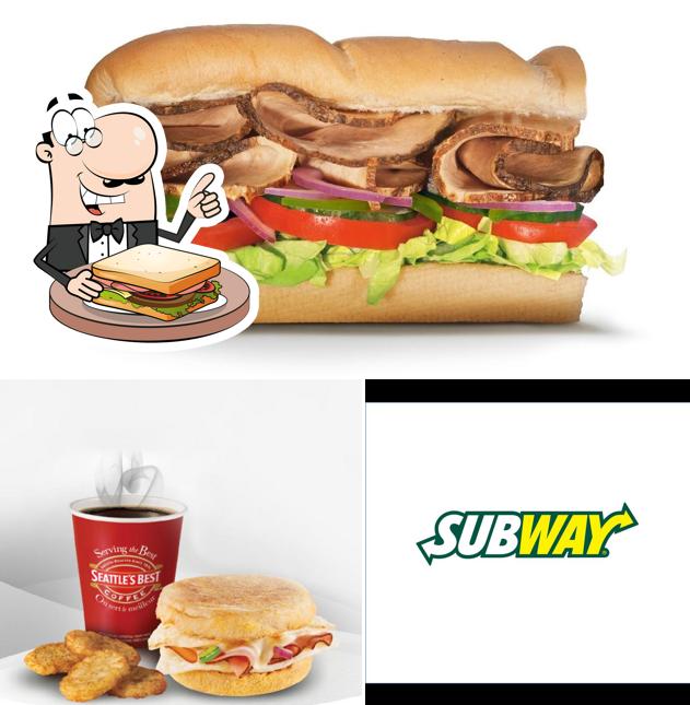 Sélectionnez un sandwich à Subway
