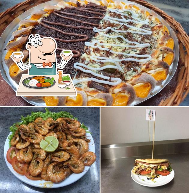 Platos en Hot Pizza e Hamburgueria