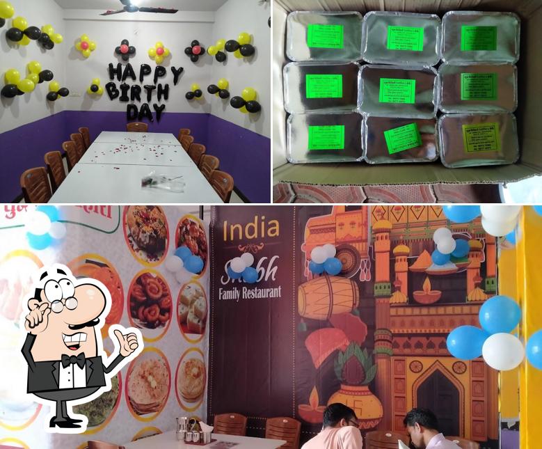 The interior of Shubh family restaurant and cafe
