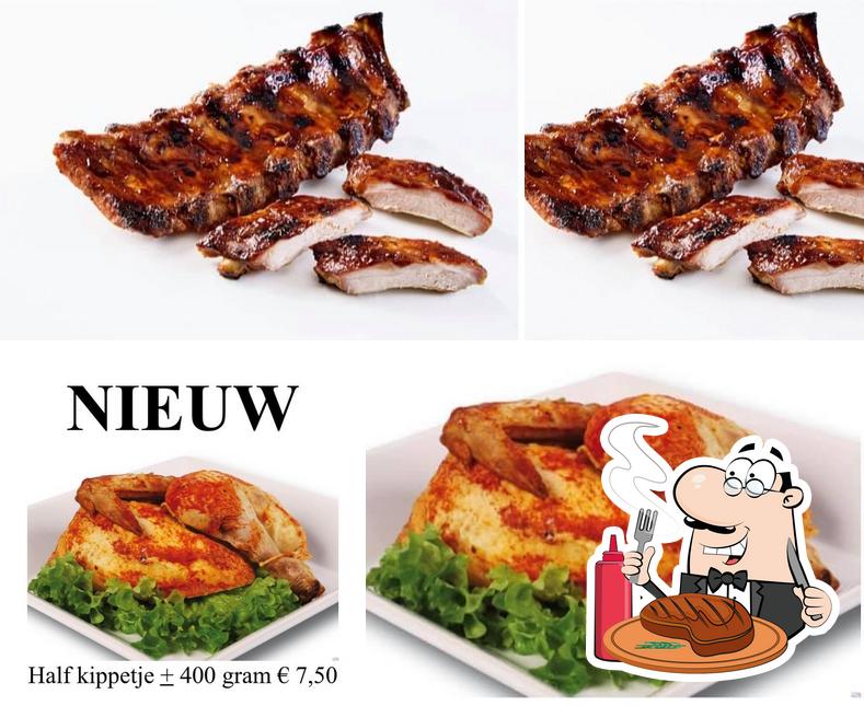 Get meat dishes at Grand Café Buutegeweun