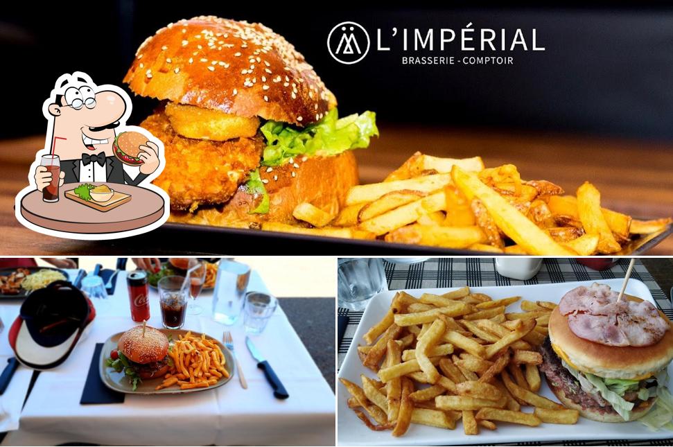 Commandez l'un des hamburgers offert par L'impérial