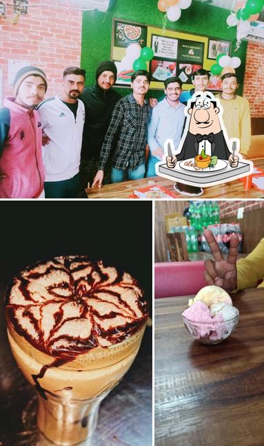 This is the image displaying food and birthday at Pizza Star Sampla