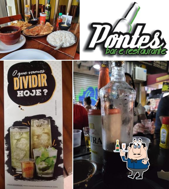 O Bar e Restaurante Pontes serve álcool