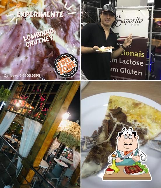 Escolha refeições de carne no Freezone Calzones e Pizzas