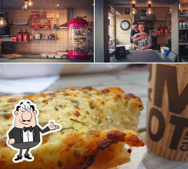 Voici la photo affichant la intérieur et pizza sur Jessie's Pitstopshop