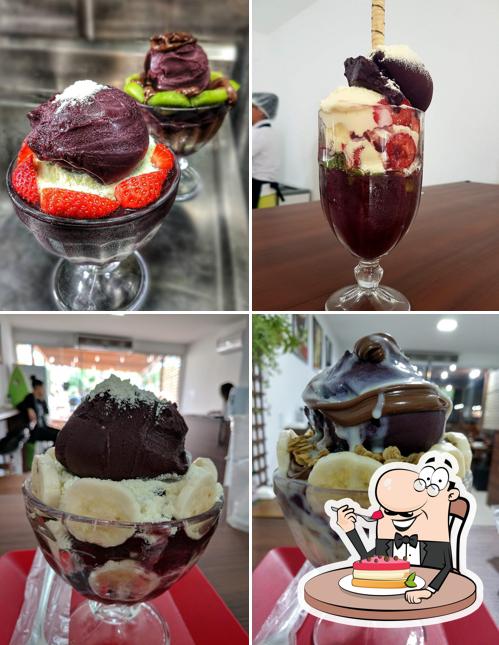 Saúde Açaí oferece uma escolha de pratos doces