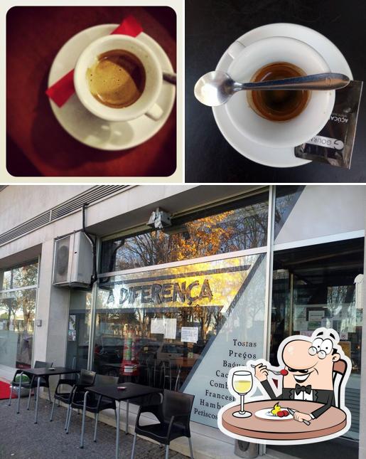 Las imágenes de comida y exterior en Diferença Café