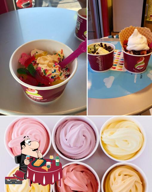 Menchie's Frozen Yogurt serves a variety of sweet dishes