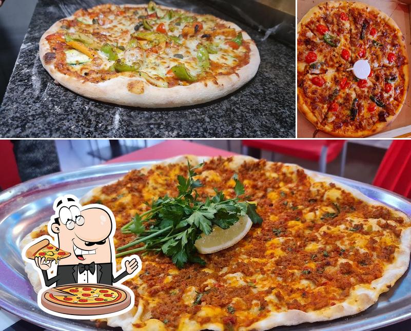 Escolha pizza no Liton's Turkish Grill