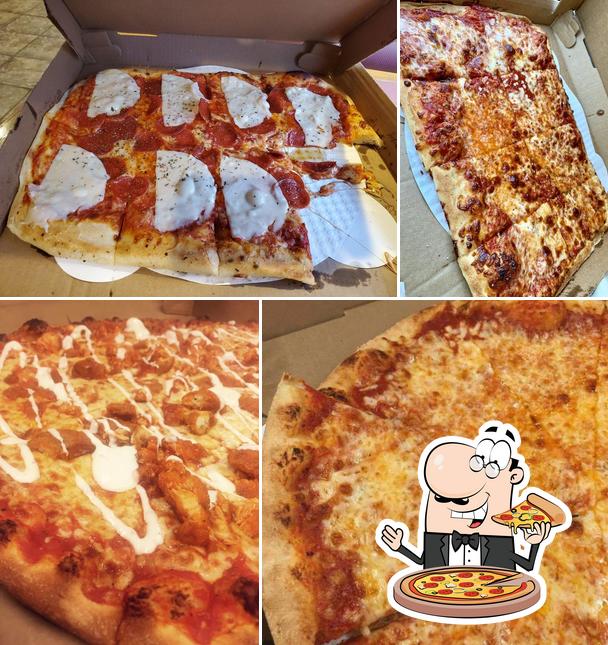 Try out pizza at Mike's Pie