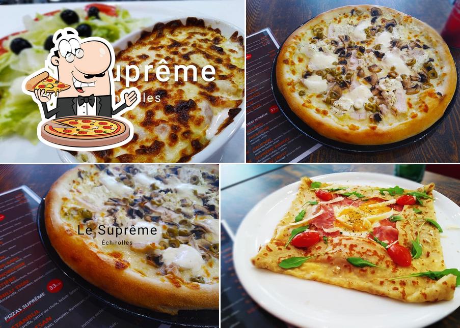 Essayez de nombreux genres de pizzas