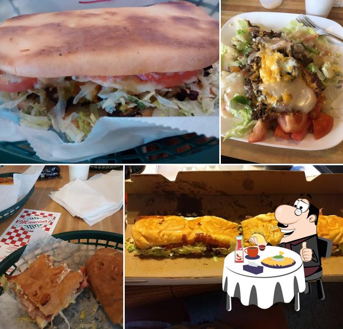 Get a burger at Mancino's Pizza & Grinders