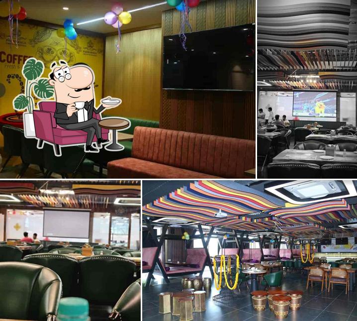 The interior of Padmaraga Cafe & Restaurant