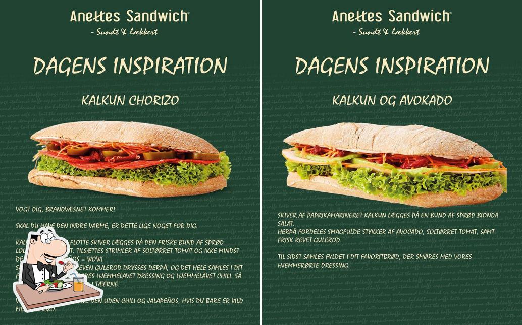 Блюда в "Annettes Sandwich"